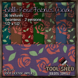 Tool Shed - Belle Rose Fabrics (Dark) Ad
