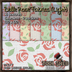 Tool Shed - Belle Rose Fabrics (Light) Ad