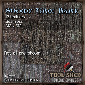 Tool Shed - Snowy Tree Bark Ad