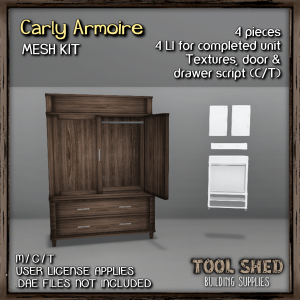 Tool Shed - Carly Armoire Mesh Kit Ad