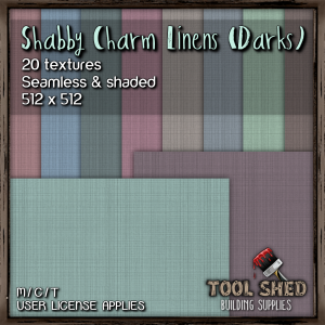 Tool Shed - Shabby Charm Linens (Darks) Ad