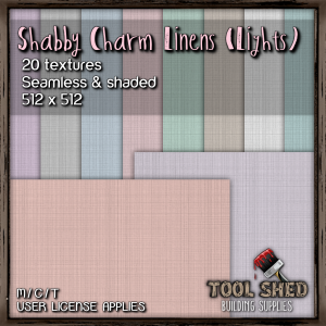 Tool Shed - Shabby Charm Linens (Lights) Ad
