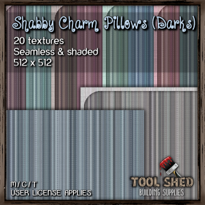 Tool Shed - Shabby Charm Pillows (Darks) Ad