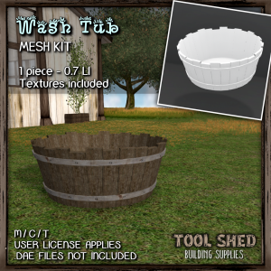 Tool Shed - Wash Tub Mesh Kit Ad