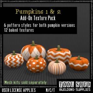 Tool Shed - Pumpkins 1 & 2 Add-On Textures Ad