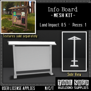 Tool Shed - Info Board Mesh Kit Ad