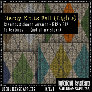 Tool Shed - Nerdy Knits Fall - Lights Ad