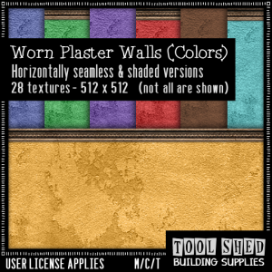 Tool Shed - Worn Plaster Walls - Colors Ad