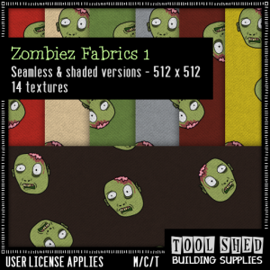 Tool Shed - Zombiez Fabrics 1 Ad