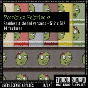 Tool Shed - Zombiez Fabrics 2 Ad