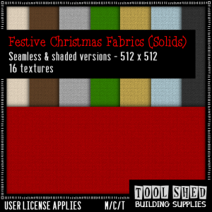 Tool Shed - Festive Christmas Fabrics - Solids Ad