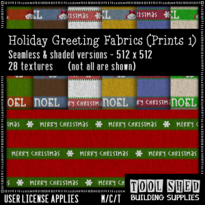 Tool Shed - Holiday Greeting Fabrics - Print 1 Ad