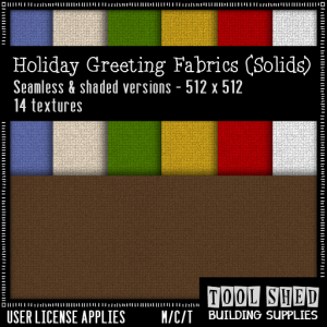 Tool Shed - Holiday Greeting Fabrics - Solids Ad