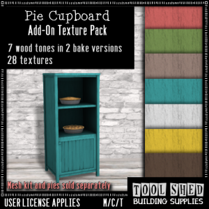 Tool Shed - Pie Cupboard Add-On Textures Ad