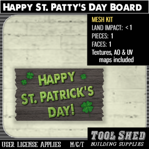 Tool Shed - Happy St Patty's Day Board Mesh Kit Ad