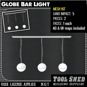 Tool Shed - Globe Bar Light Mesh Kit Ad