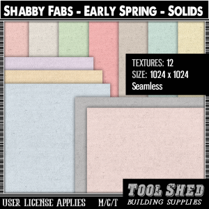 Tool Shed - Shabby Fabs - Early Spring - Solid Ad