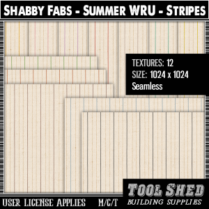 Tool Shed - Shabby Fabs - Summer WRU - Stripes Ad