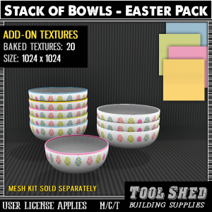 Tool Shed - Stack of Bowls Add-On - Easter Ad