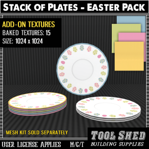 Tool Shed - Stack of Plates Add-On - Easter Ad