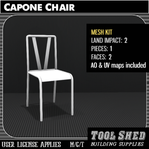 Tool Shed - Capone Chair Mesh Kit Ad