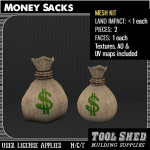 Tool Shed - Money Sacks Mesh Kit Ad