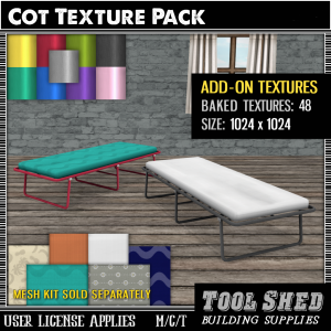 Tool Shed - Cot Add-On Textures Ad