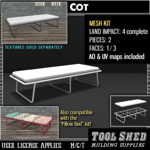Tool Shed - Cot Mesh Kit Ad