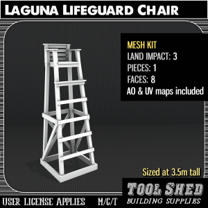 Tool Shed - Laguna Lifeguard Chair Mesh Kit Ad