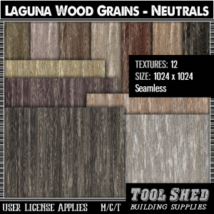 Tool Shed - Laguna Wood Grains - Neutrals Ad