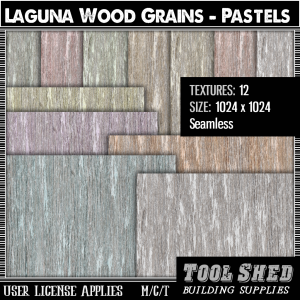 Tool Shed - Laguna Wood Grains - Pastels Ad