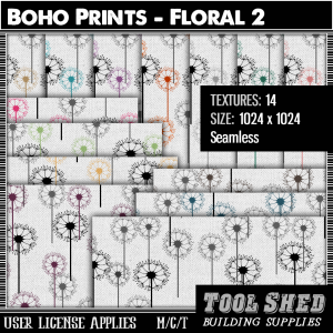 Tool Shed - Boho Prints - Floral 2 Ad