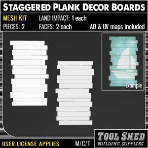Tool Shed - Staggered Plank Decor Boards Mesh Kit Ad